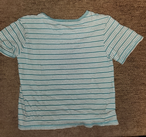 Urban Planet Aqua Striped Kids Tee - Picture 2 of 3